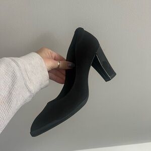 Anne Klein Black Block Heel Pumps